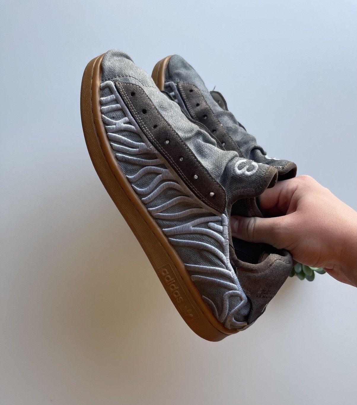 Adidas × Vintage × Yohji Yamamoto ✅Rare✅ ADIDAS X yohji yamamoto shoes ✅CRAZY✅ Size US 6 / EU 39 - 4 Thumbnail