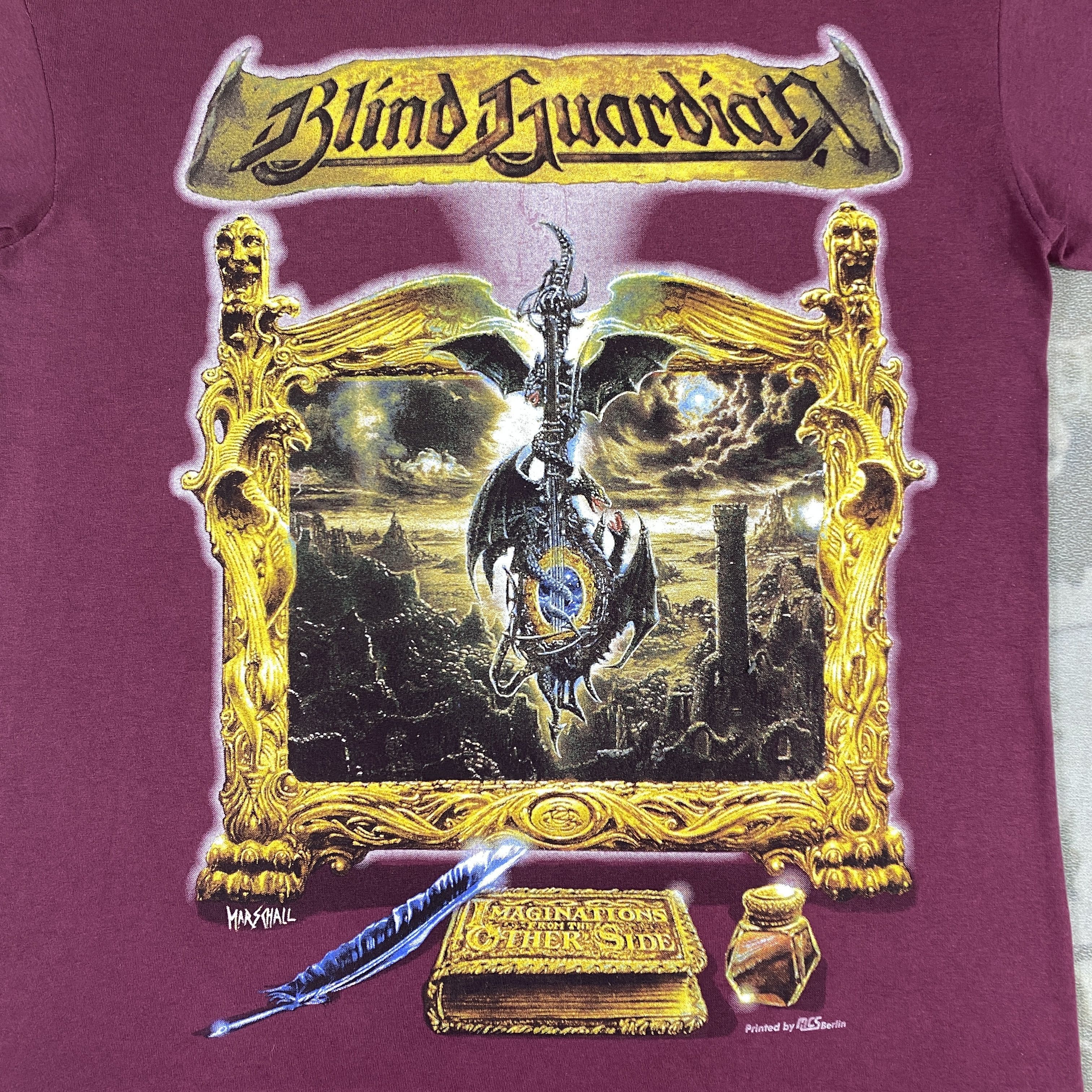 Band Tees Vintage 90s Blind Guardian Metal Rock Band T-Shirt - M011 Size US L / EU 52-54 / 3 - 3 Thumbnail