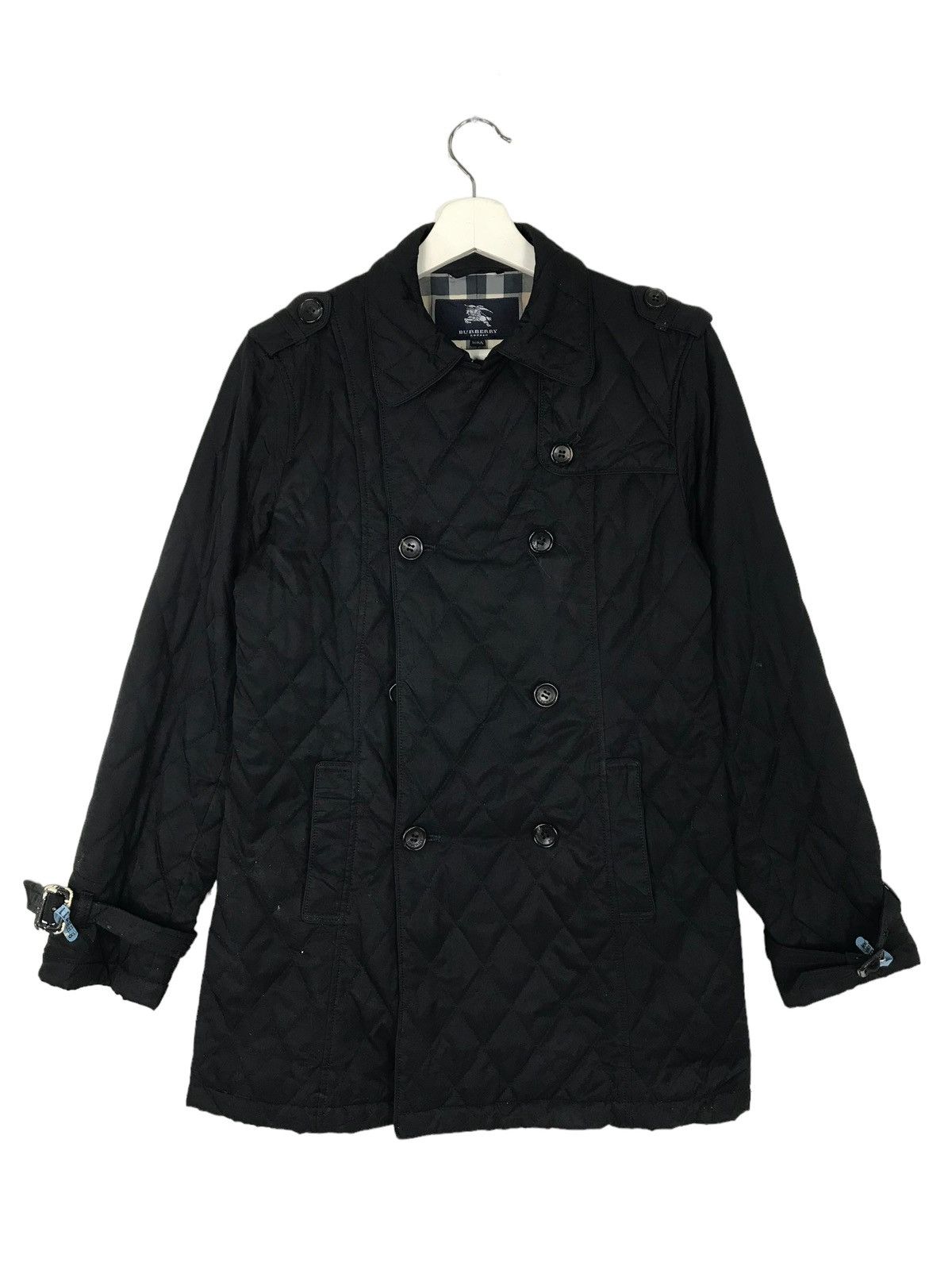 Burberry 💥 BURBERRY QUILTED DOUBLE BREAST BELT JACKET Size US S / EU 44-46 / 1 - 5 Thumbnail
