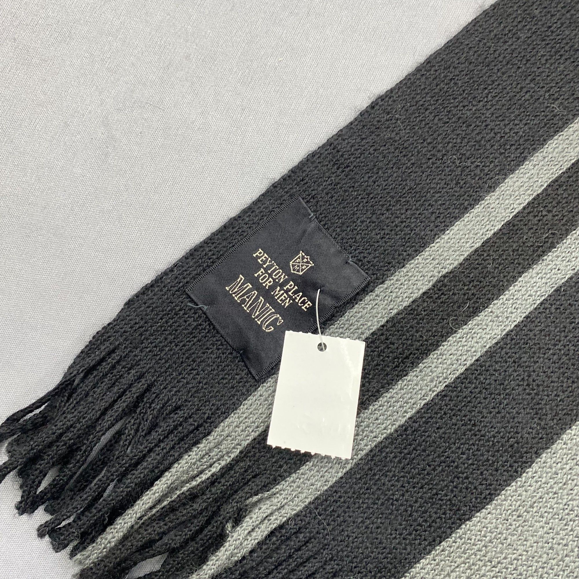 Japanese Brand Vintage Peyton Place Scarf Muffler Wool Cashmere Scarves Size ONE SIZE - 4 Thumbnail