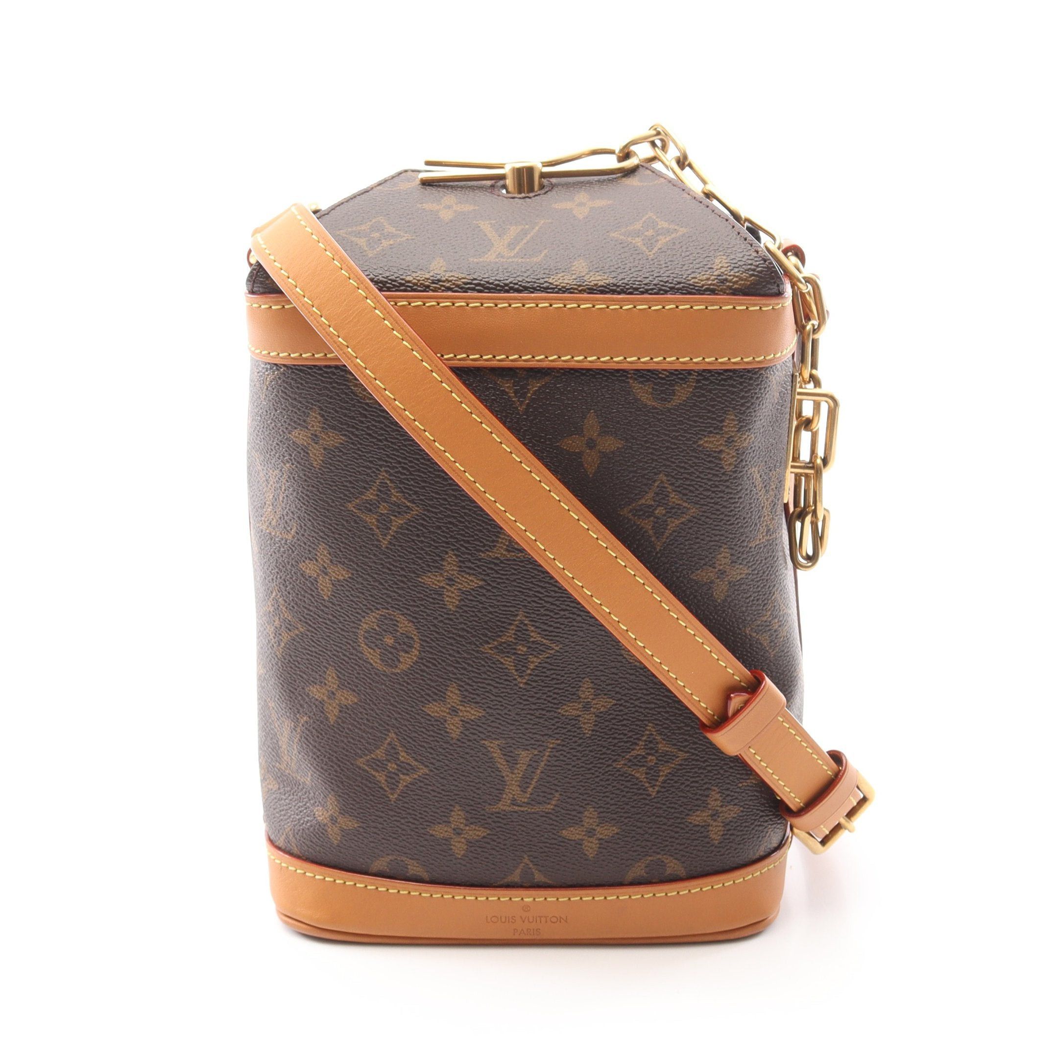 Louis Vuitton Louis Vuitton Milk Box Monogram Shoulder Bag Leather Brown Size ONE SIZE - 1 Thumbnail