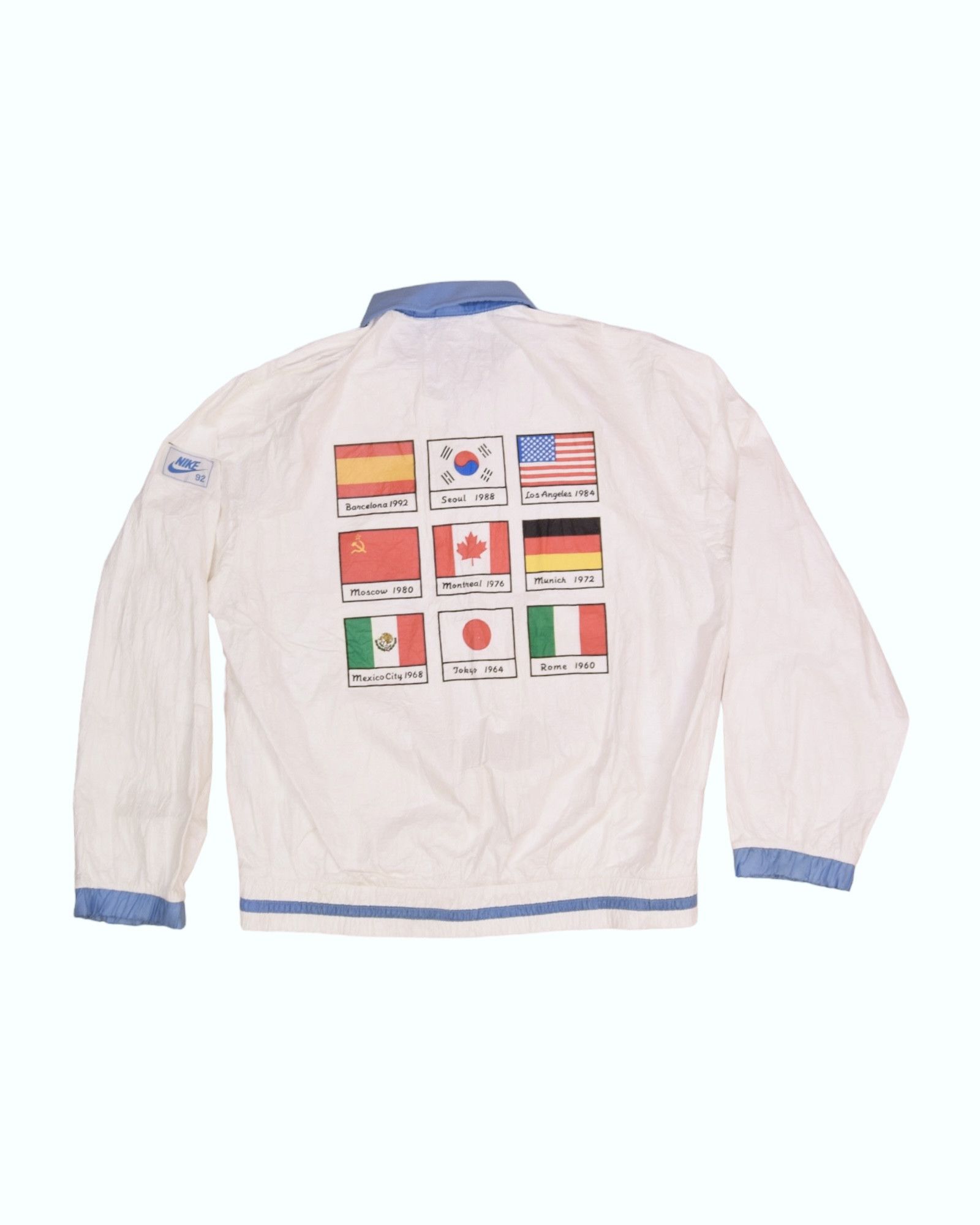 Rare Vintage Nike Olympics Jacket Grey Tag Barcelona 1992