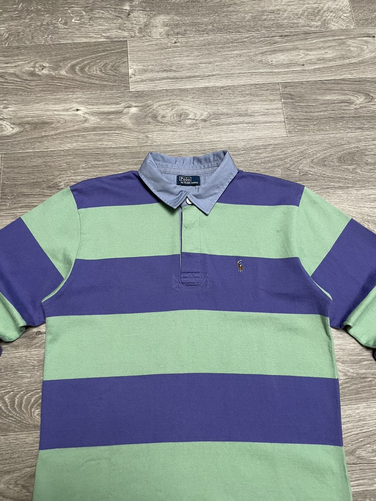 Rugby Ralph Lauren Vintage Polo Ralph Lauren Striped Rugby Polo Long Sleeve Y2K Size US S / EU 44-46 / 1 - 2 Thumbnail