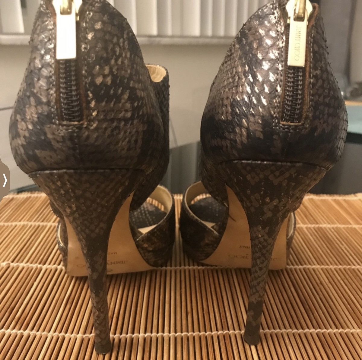 Jimmy Choo JIMMY CHOO Private Multicolor Python Leather Embossed Size US 9 / IT 39 - 7 Thumbnail