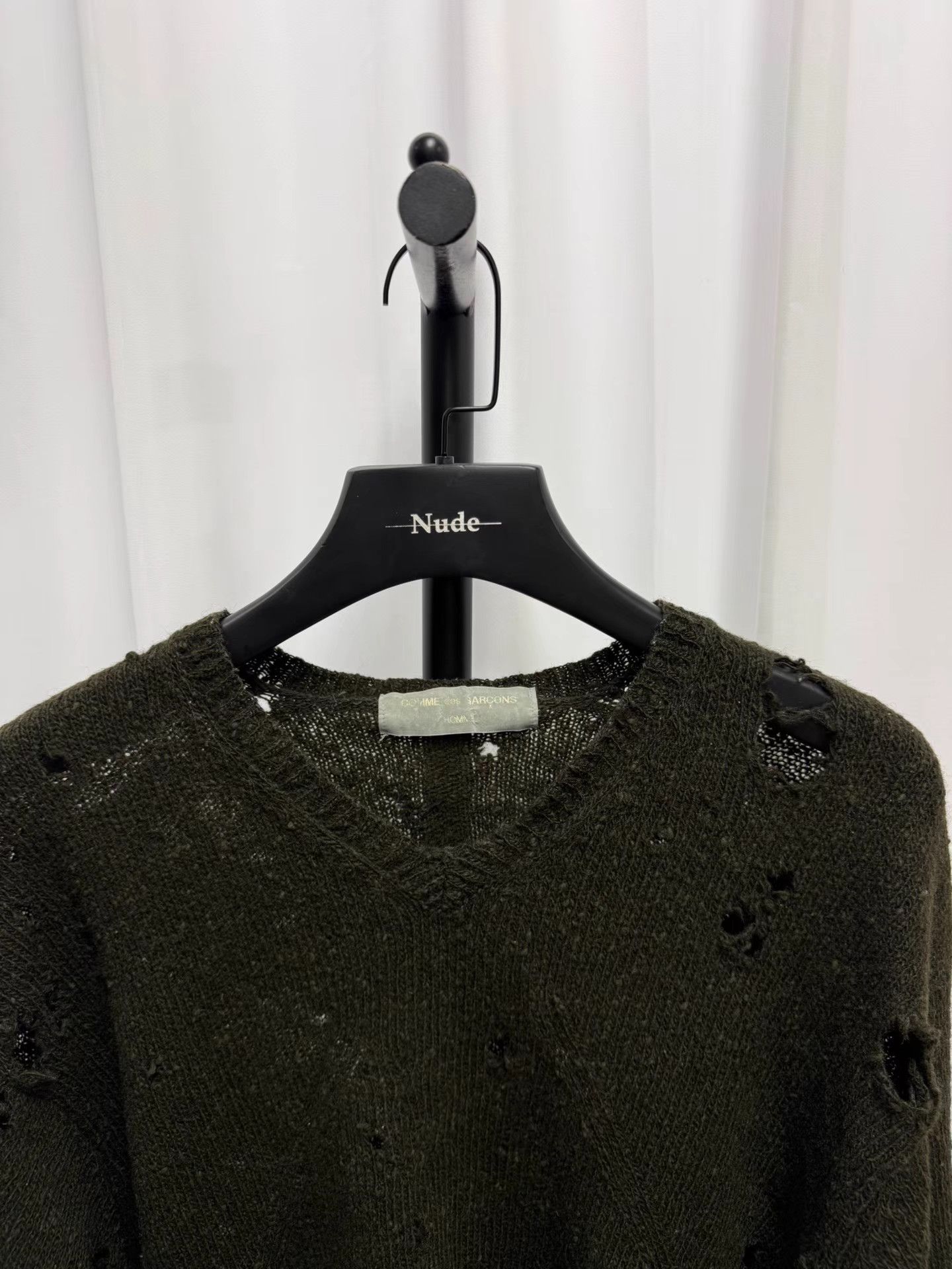 Comme des Garcons Homme Comme des Garçons Homme 90s Ripped Knit K20 Size US XL / EU 56 / 4 - 4 Thumbnail
