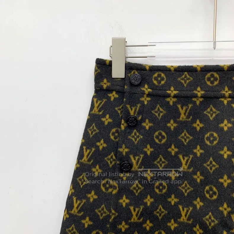 Louis Vuitton Louis Vuitton Color-block logo presbyopic full print wool Size 35" - 3 Thumbnail