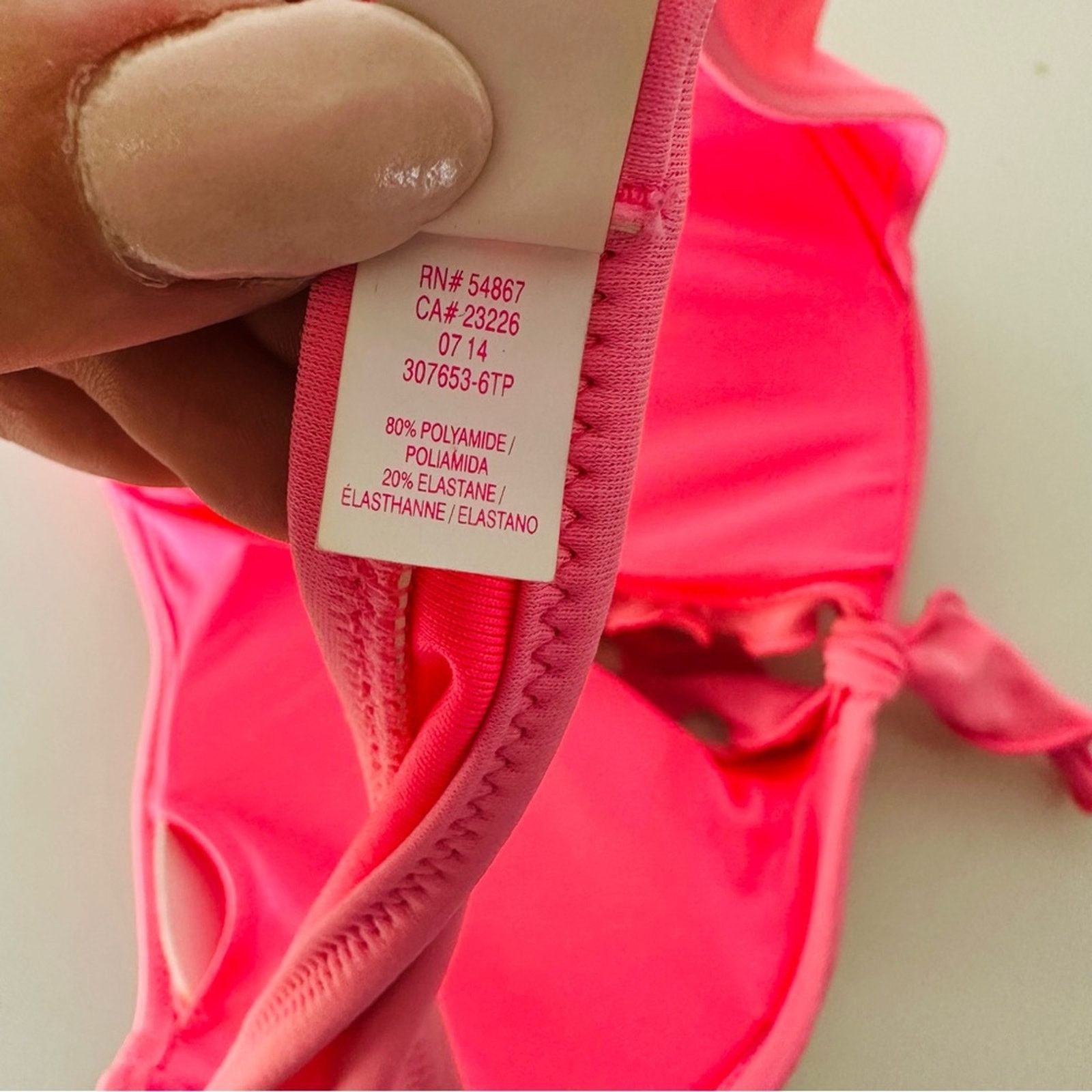 Victoria's Secret VS VICTORIAS SECRET Pink Ruffle Halter Tie Bikini Swim Top Size S / US 4 / IT 40 - 8 Thumbnail