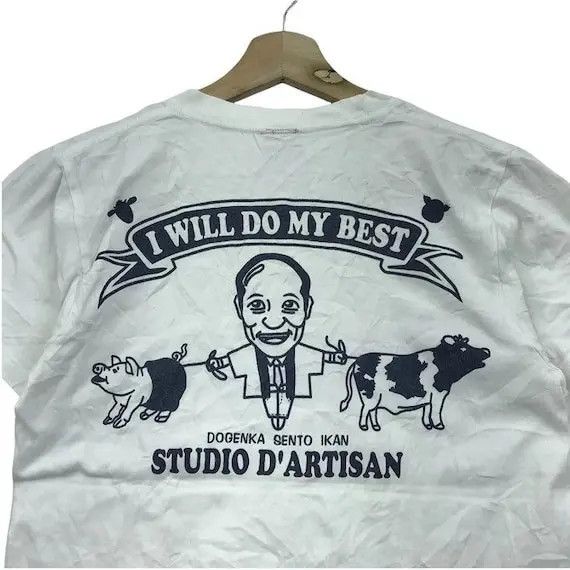 Studio D'Artisan Vtg STUDIO D’ARTISAN GANBARO Japan Tee Shirt Osaka 5 Size XS / US 0-2 / IT 36-38 - 3 Thumbnail