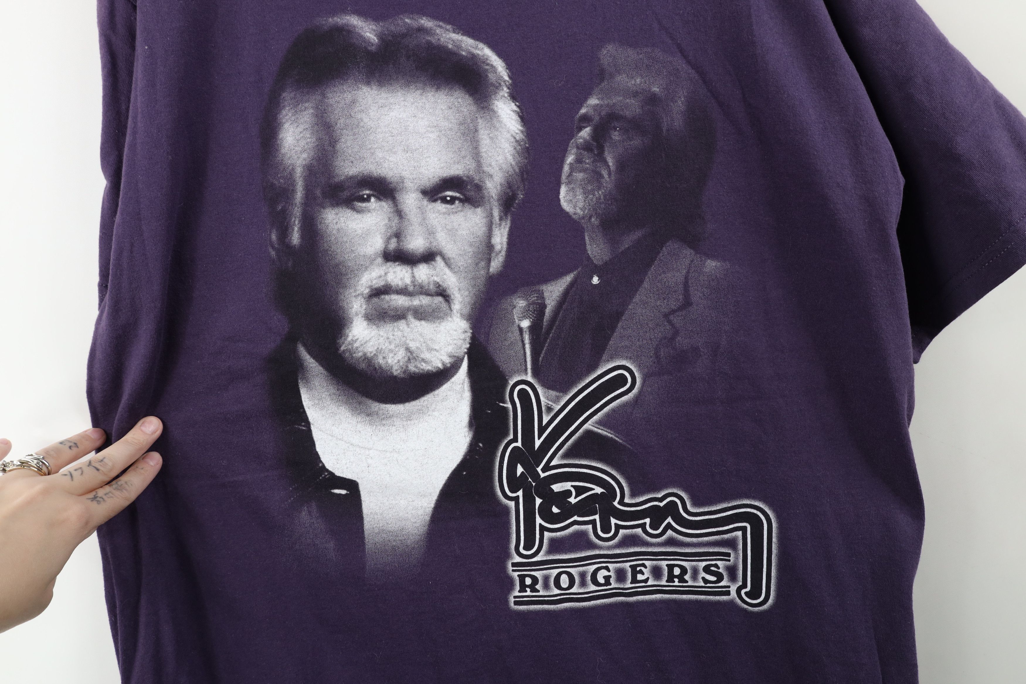 Vintage Vintage 90s Tour Kenny Rogers Band Short Sleeve T-Shirt Size US L / EU 52-54 / 3 - 4 Thumbnail