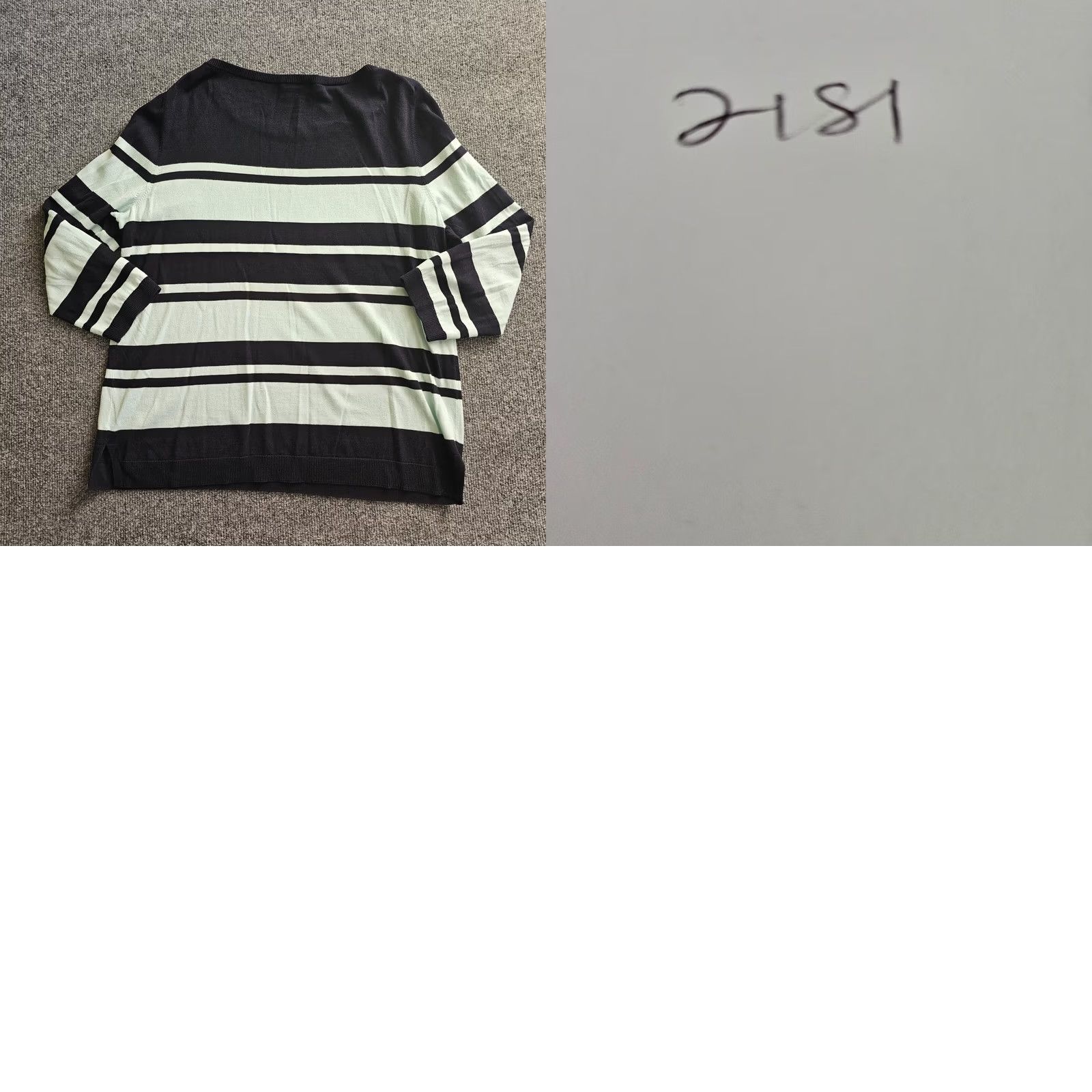 Talbots Talbots Shirt Womens Large Blue Green Striped 3/4 Sleeve Knit Casual Career Size L / US 10 / IT 46 - 8 Thumbnail