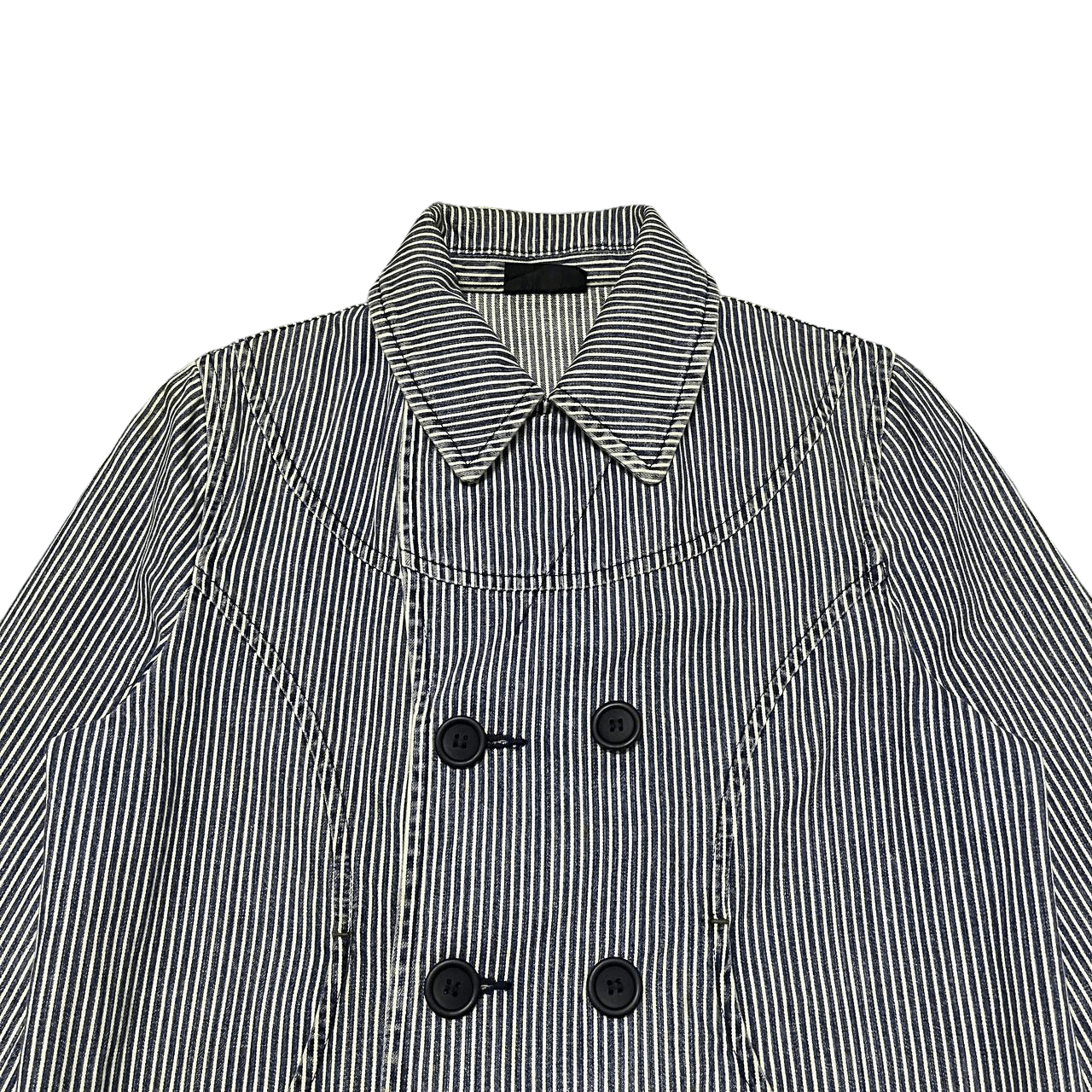 Japanese Brand Vintage A/T Atsuro Tayama Hickory Coat Jacket Unisex Size US S / EU 44-46 / 1 - 2 Thumbnail