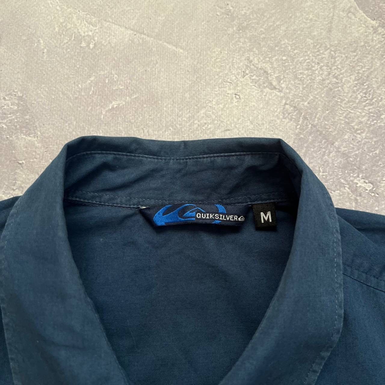 Quiksilver Quiksilver Blue Graphic Print Button-Up Shirt Short Sleeve Size US M / EU 48-50 / 2 - 5 Thumbnail