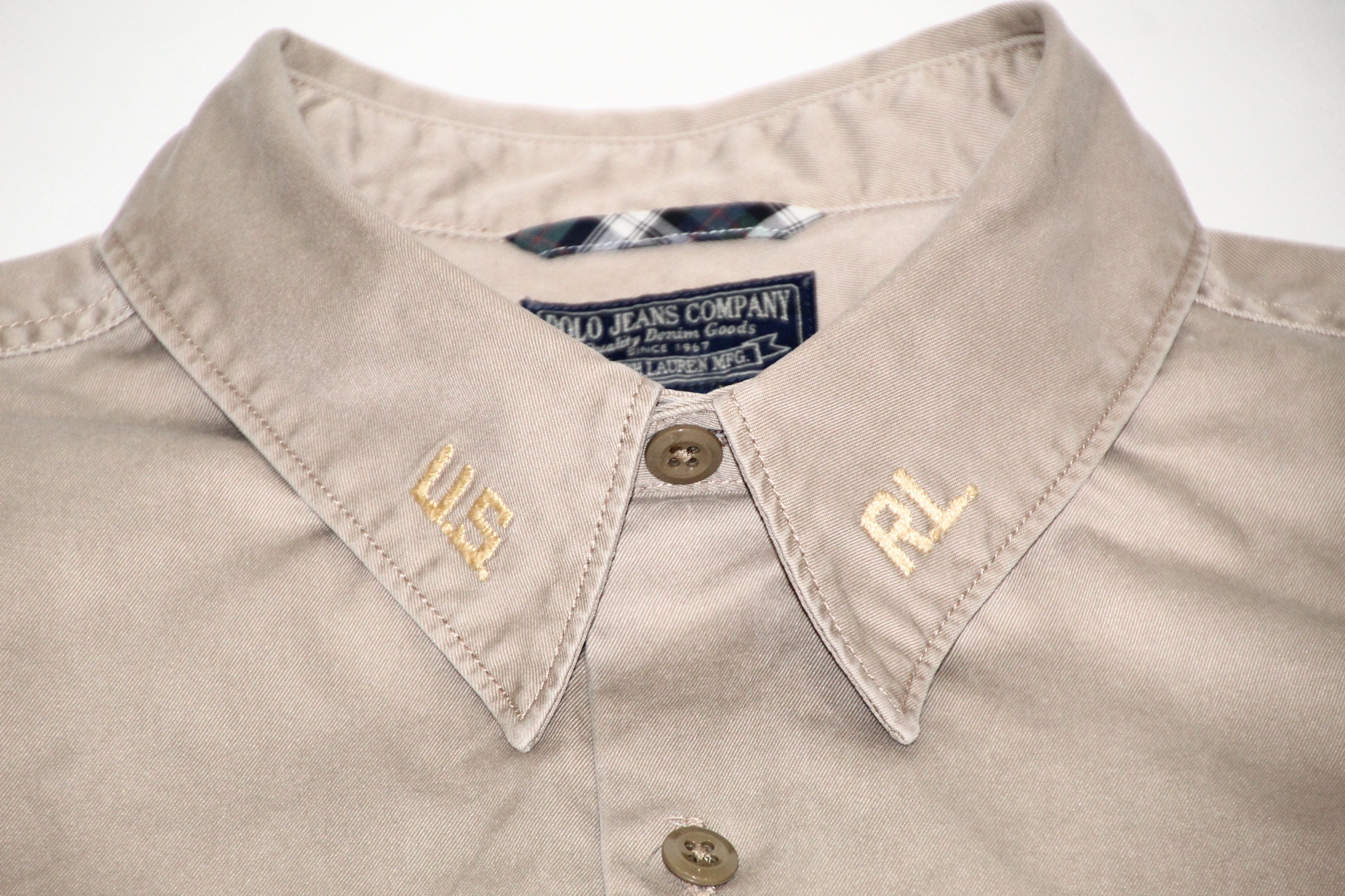Polo Ralph Lauren Polo Jeans Co. U.S.-R.L. Military Brushed Cotton Overshirt Size US S / EU 44-46 / 1 - 3 Thumbnail