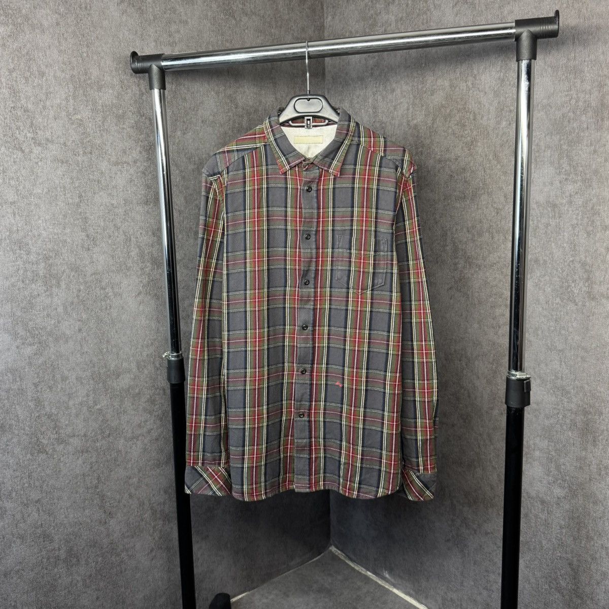 Diesel × Vintage Y2K Diesel flannel plaid shirt Size US L / EU 52-54 / 3 - 1 Thumbnail