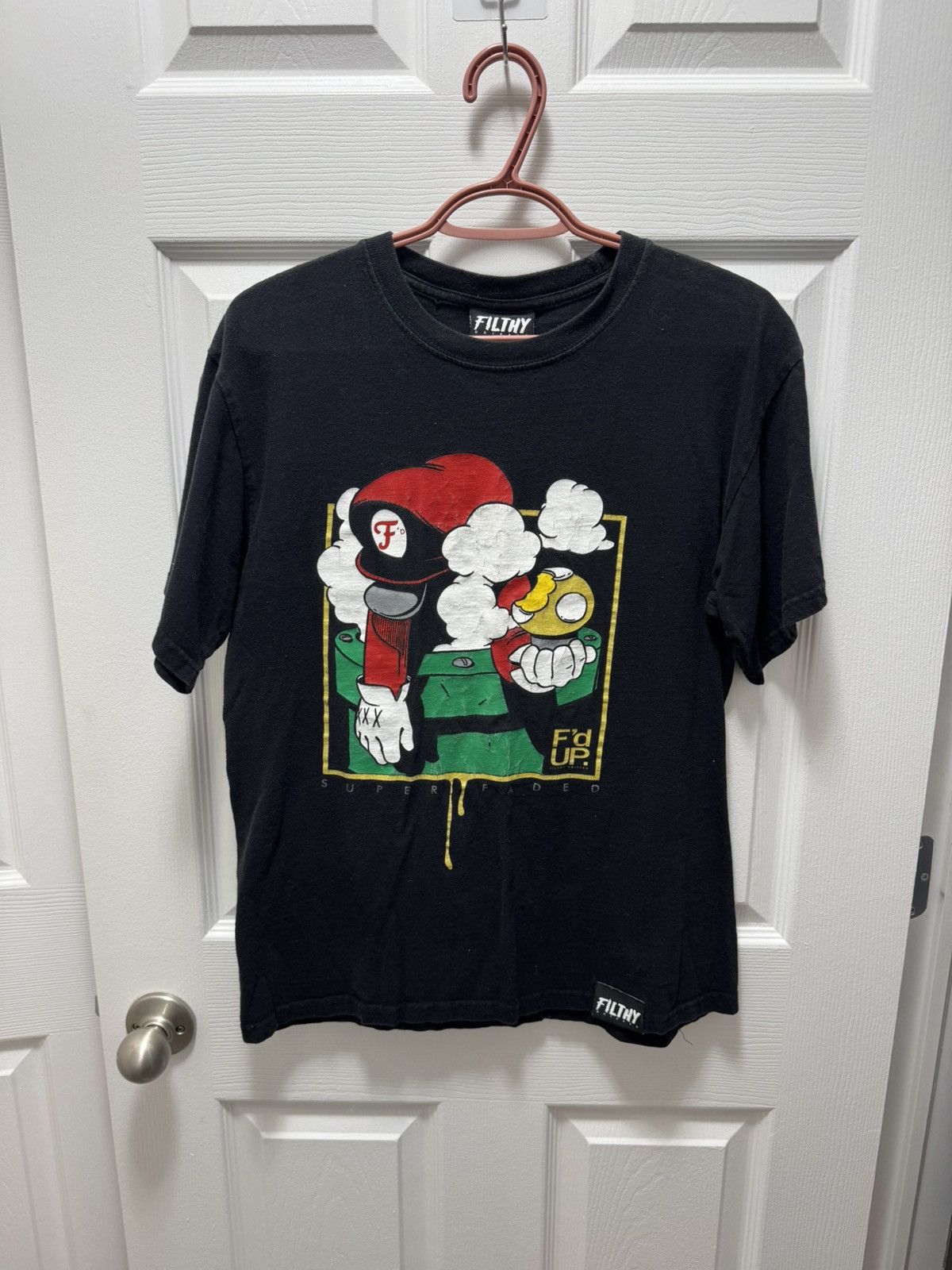 F1lthy Ware Filthy Mario Mushroom F'D Up Humor Skate Shirt Size US M / EU 48-50 / 2 - 1 Thumbnail