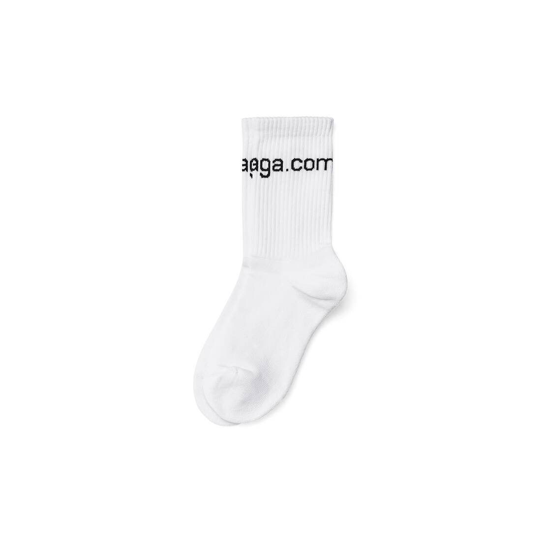 Balenciaga o1la1rc1a0325 Size: XL / Bal.com Socks in White Size ONE SIZE - 2 Thumbnail
