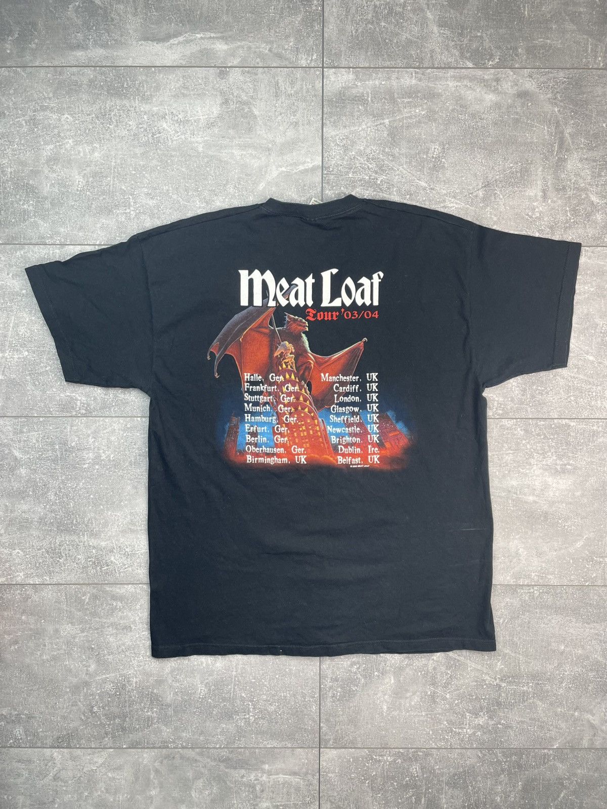 Band Tees × Vintage Meat Loaf Vintage 2003 Tour T-shirt Size US XL / EU 56 / 4 - 2 Thumbnail
