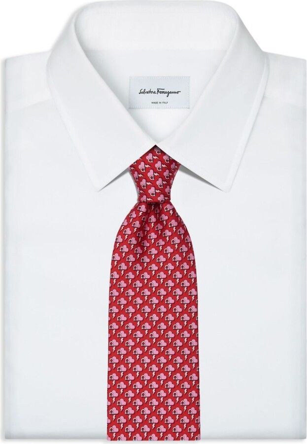 Salvatore Ferragamo o1s1rm1024 Size: OS / Silk Tie in Multicolor Size ONE SIZE - 3 Thumbnail