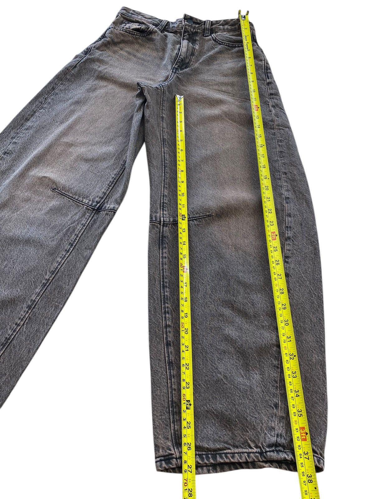 GU Gu Brown Wash Style Barrel Leg Jeans Size US 26 / EU 42 - 8 Thumbnail