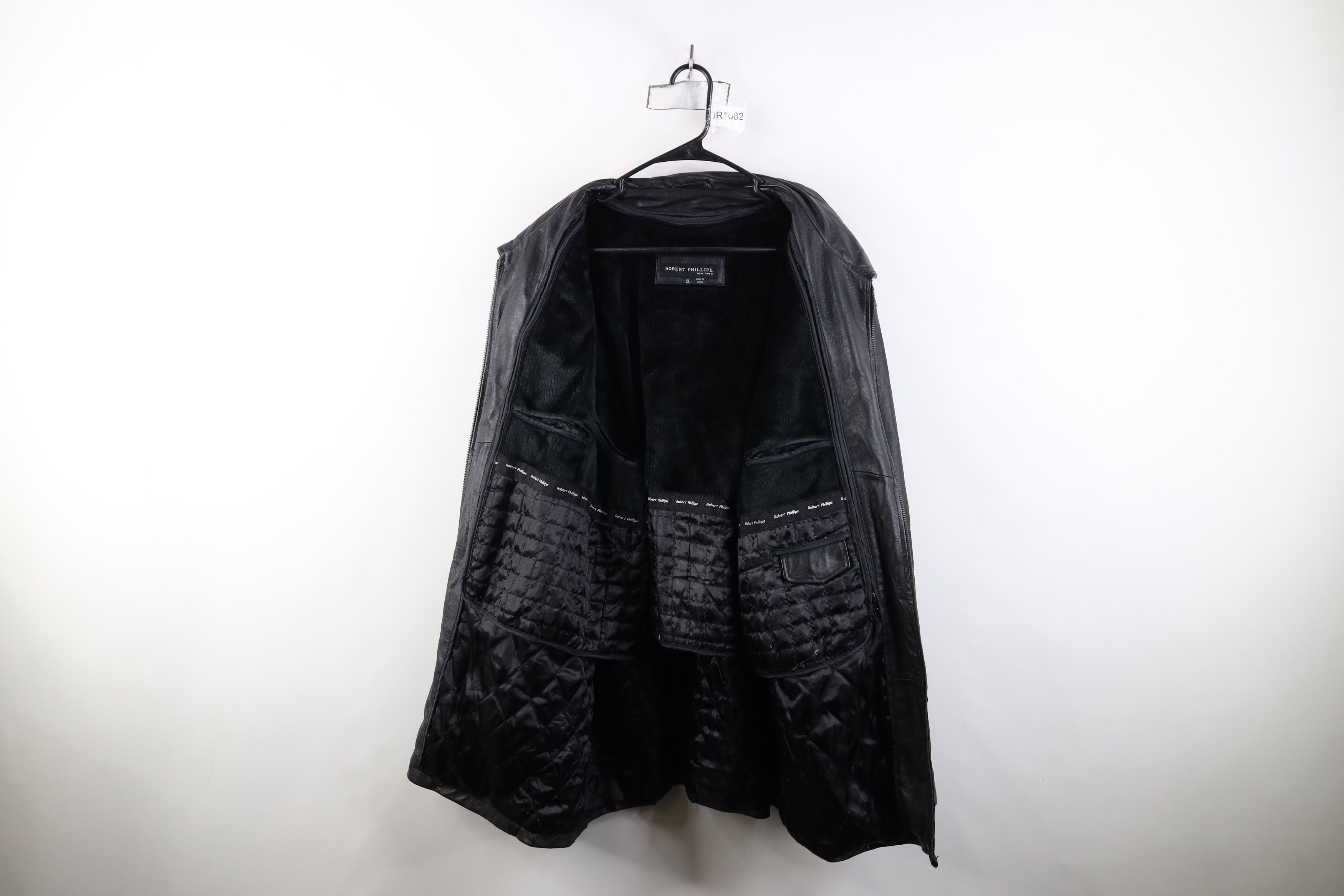 Vintage Vintage 90s Streetwear Soft Leather Full Zip Jacket Black Size US XL / EU 56 / 4 - 9 Thumbnail