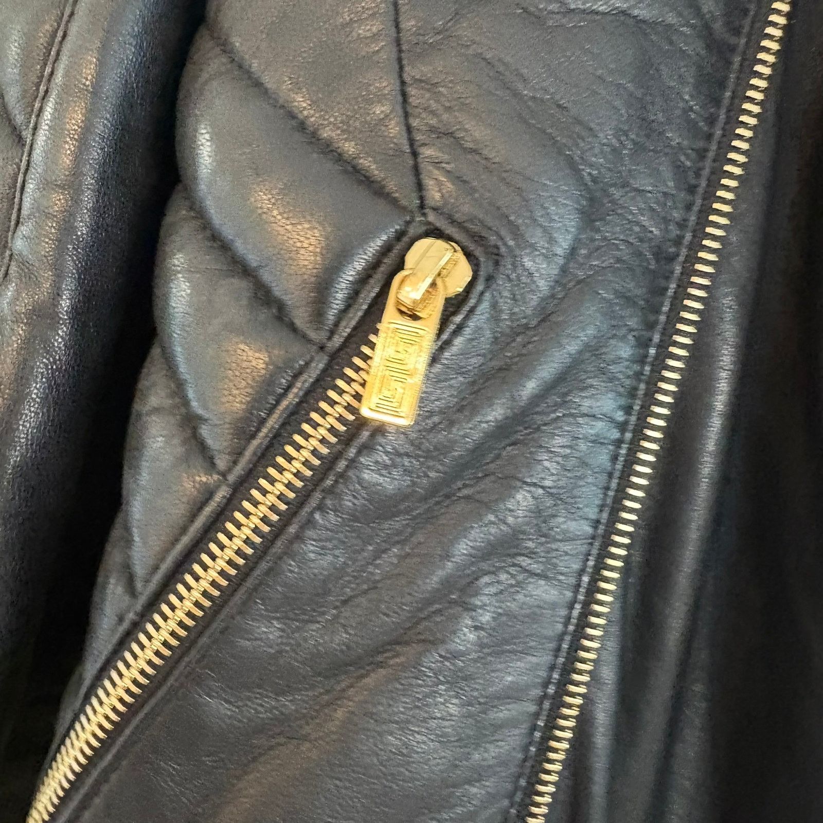 Versace Versace H&M Black Studded Biker Moto Jacket Women’s Medium Size M / US 6-8 / IT 42-44 - 5 Thumbnail