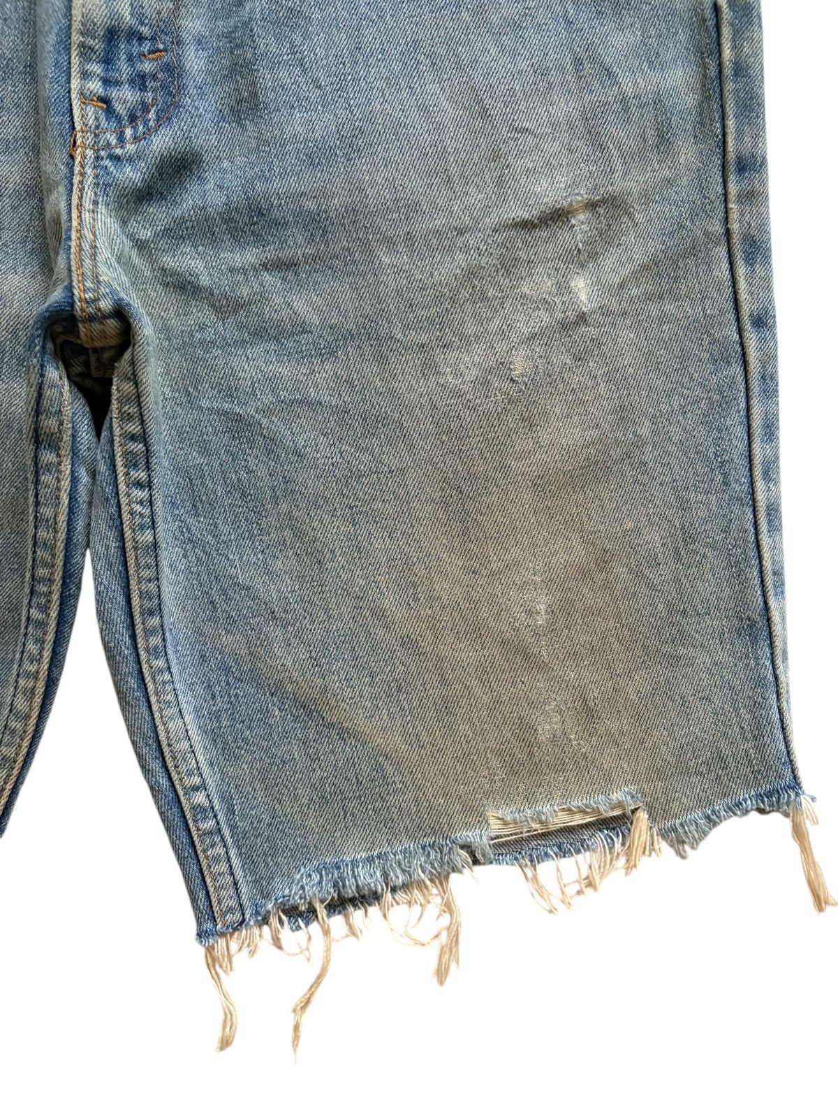 Levi's Vintage 90s Levis 517 Mud Wash Distressed Jean Shorts Jorts Size US 33 - 9 Thumbnail