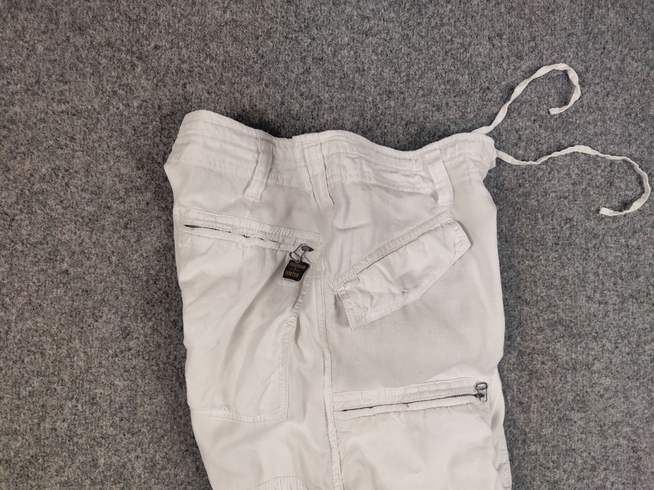 Freeman T. Porter Vintage Freeman T Porter Cargo Zip Linen Pants Y2k style Size US 34 / EU 50 - 12 Thumbnail
