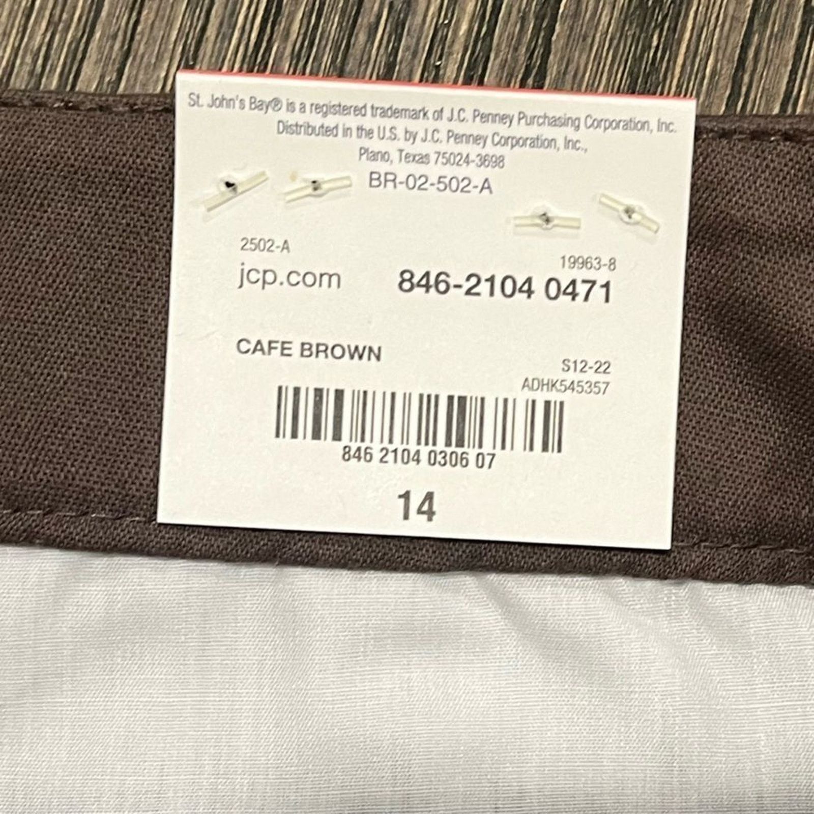 Vintage NWT St. John's Bay Capri Pants Wide Leg Flat Front Size 14 Size 36" / US 14 / IT 50 - 8 Thumbnail