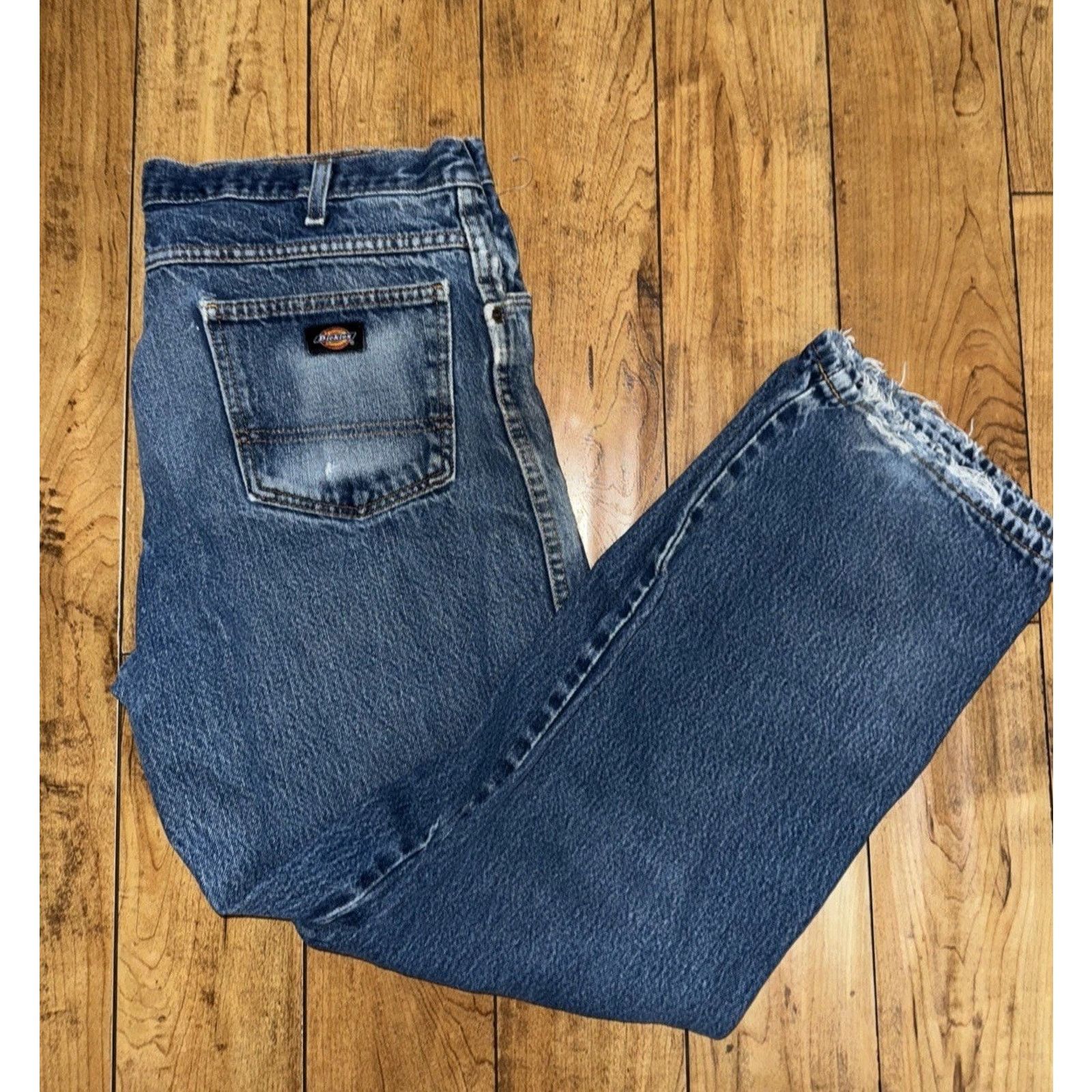 Dickies × Vintage Vintage Dickies Heavy Denim Jeans 36x30 Size US 36 / EU 52 - 1 Thumbnail