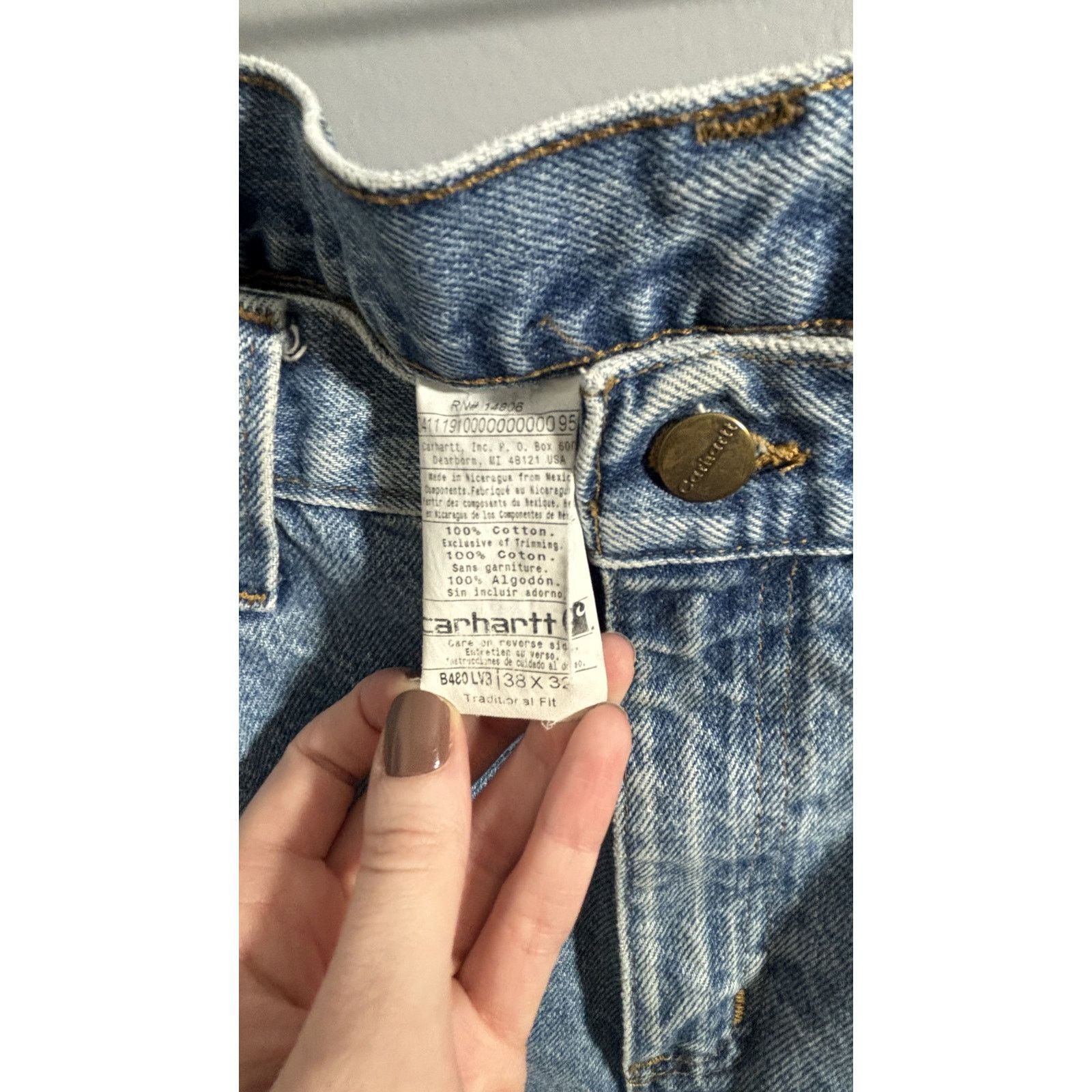 Carhartt Carhartt Blue jeans size 38x32 Size US 38 / EU 54 - 3 Thumbnail