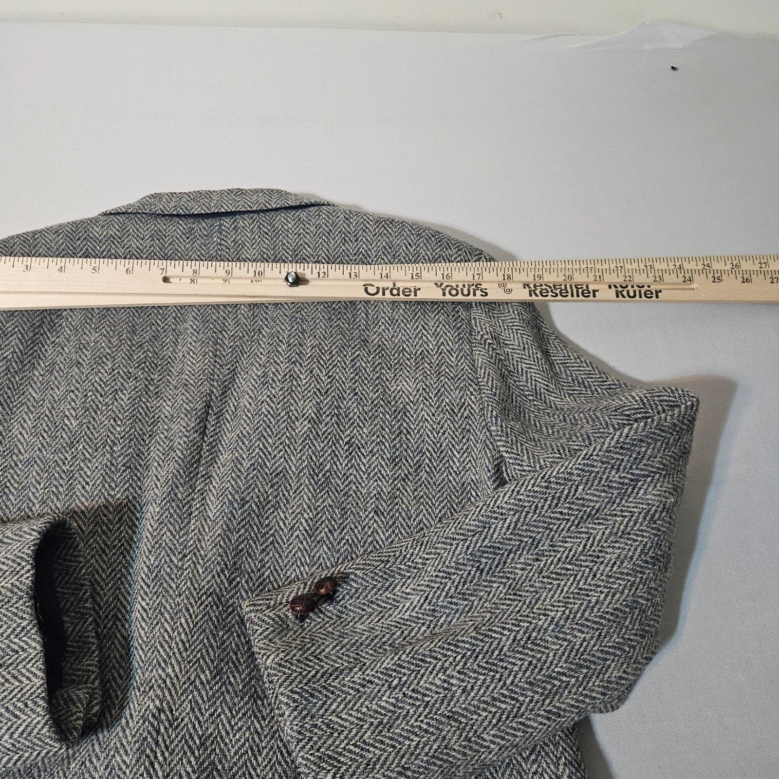 Harris Tweed Harris Tweed Blazer Mens 40 Scottish Wool Herringbone USA Size 40R - 5 Thumbnail