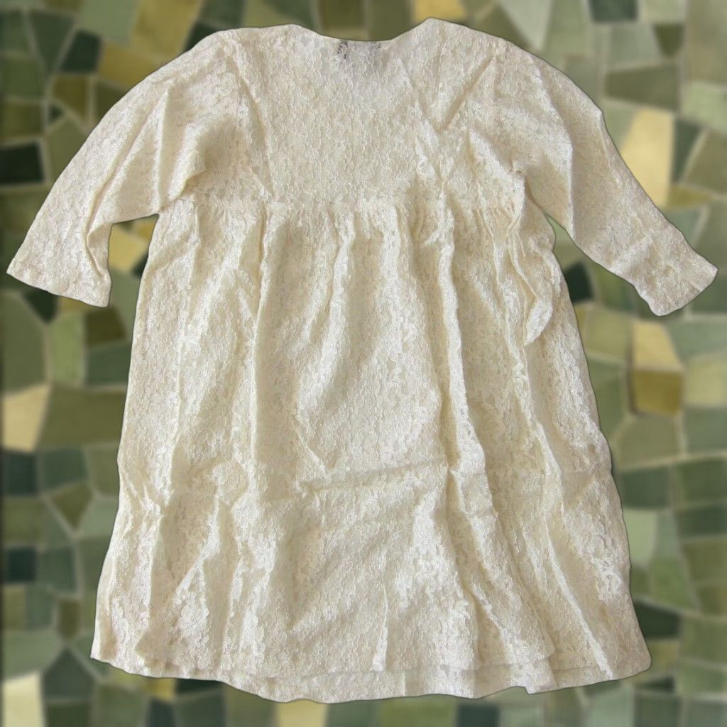 Vintage VINTAGE Elena Collection 100% Rayon Ivory Crochet Floral Peasant Blouse Small Womens Blouse Size S / US 4 / IT 40 - 1 Thumbnail