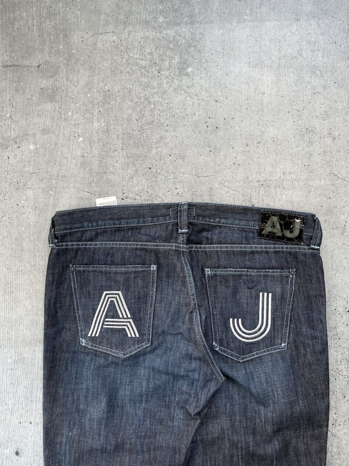 Armani 🇮🇹Armani Jeans y2k vintage distressed straight jeans Italy Size US 38 / EU 54 - 3 Thumbnail