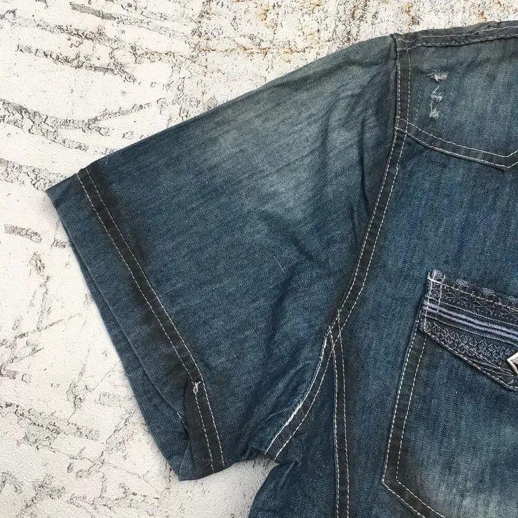 semanticdesign Semantic Distressed Western Denim Shirt Size US L / EU 52-54 / 3 - 5 Thumbnail
