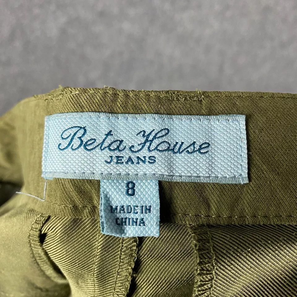 Other Beta House Pants Women's Size 8 Chino Polyester Mid Rise Size 30" / US 8 / IT 44 - 6 Thumbnail