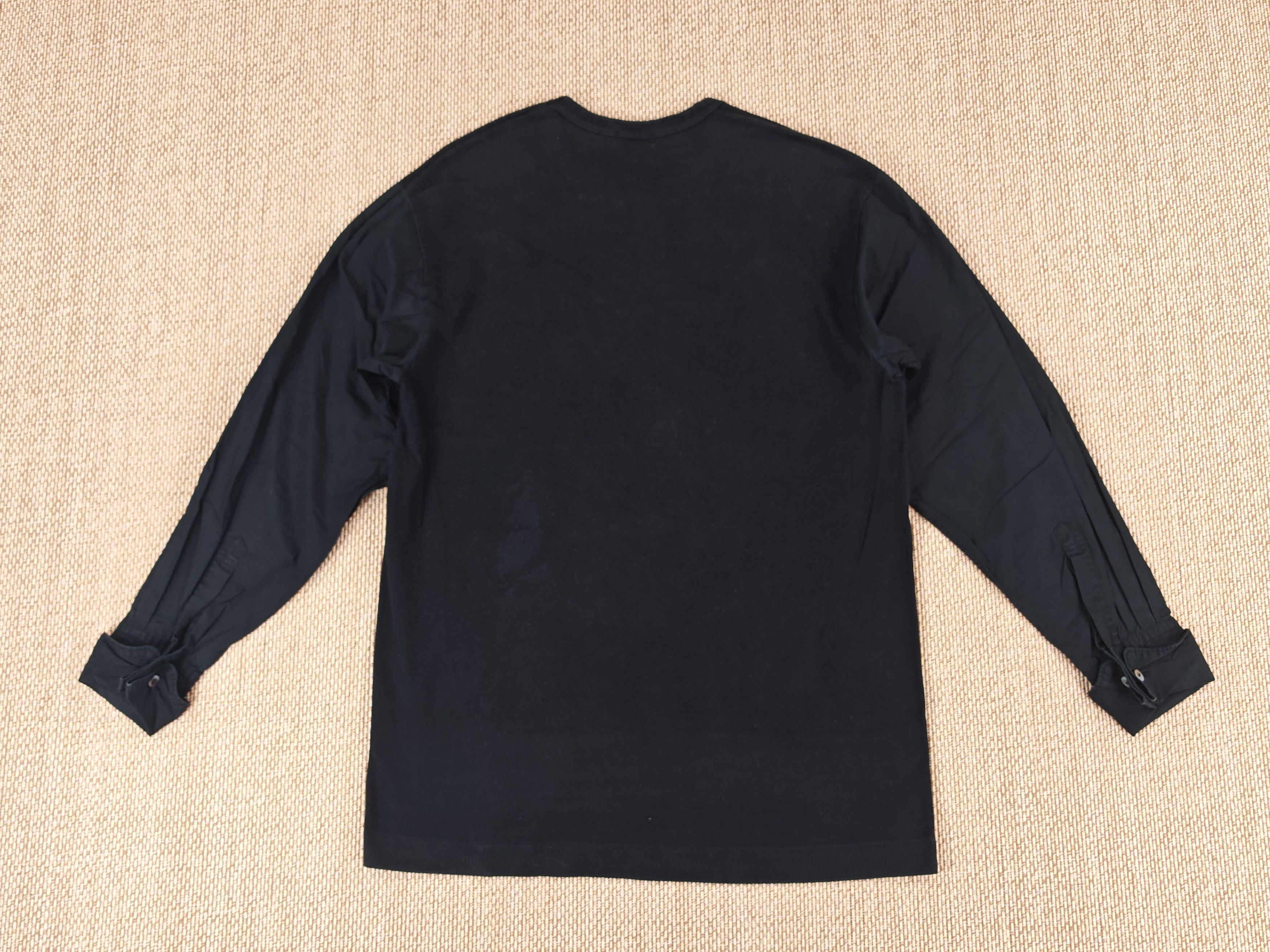 Comme des Garcons Homme Comme des Garçons Homme 2 Fabrics Long Sleeve Tee Size US M / EU 48-50 / 2 - 2 Thumbnail