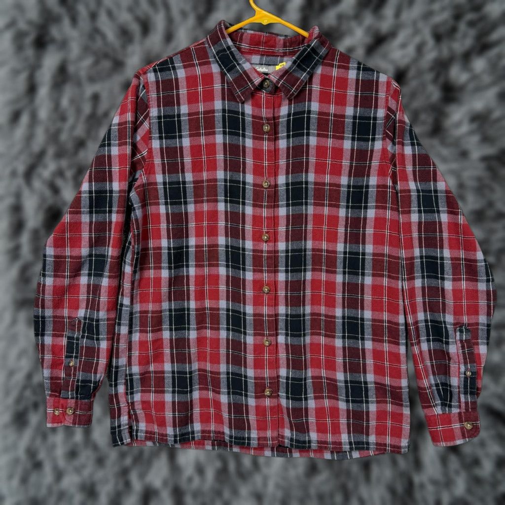 Vintage Cabela's Flannel Shirt Mens Medium Plaid Button Up Outdoor Workwear Lumberjack Size US M / EU 48-50 / 2 - 1 Thumbnail