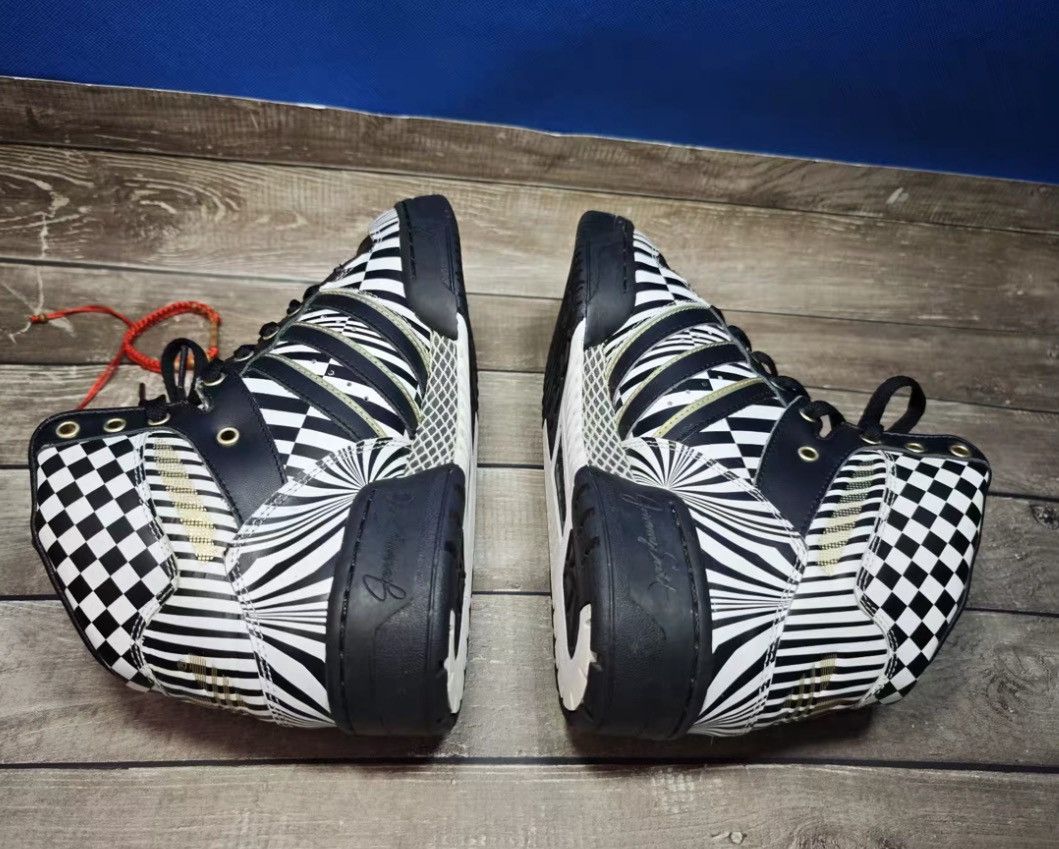 Adidas × Jeremy Scott jeremy scott x adidas wings black white op art sneakers Size US 8.5 / EU 41-42 - 8 Thumbnail