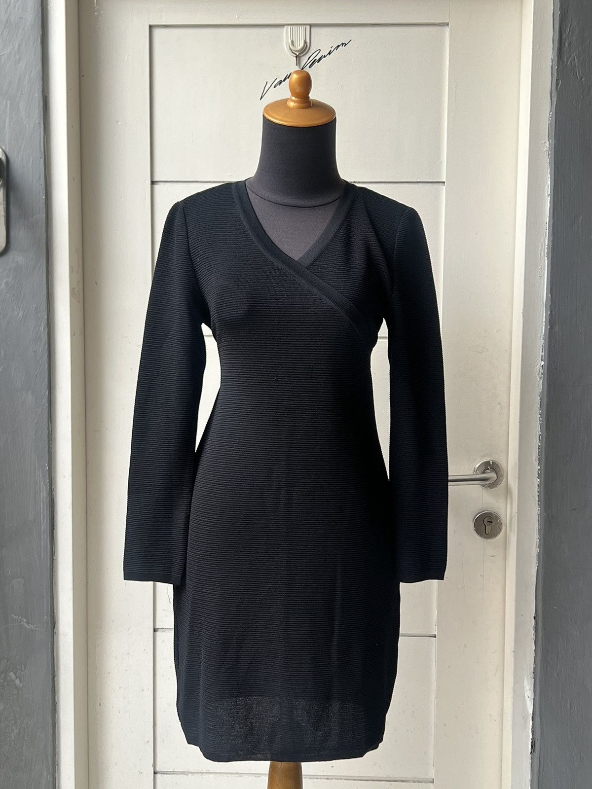 Balenciaga BALENCIAGA Paris Black Knit Dress Size XS / US 0-2 / IT 36-38 - 1 Thumbnail
