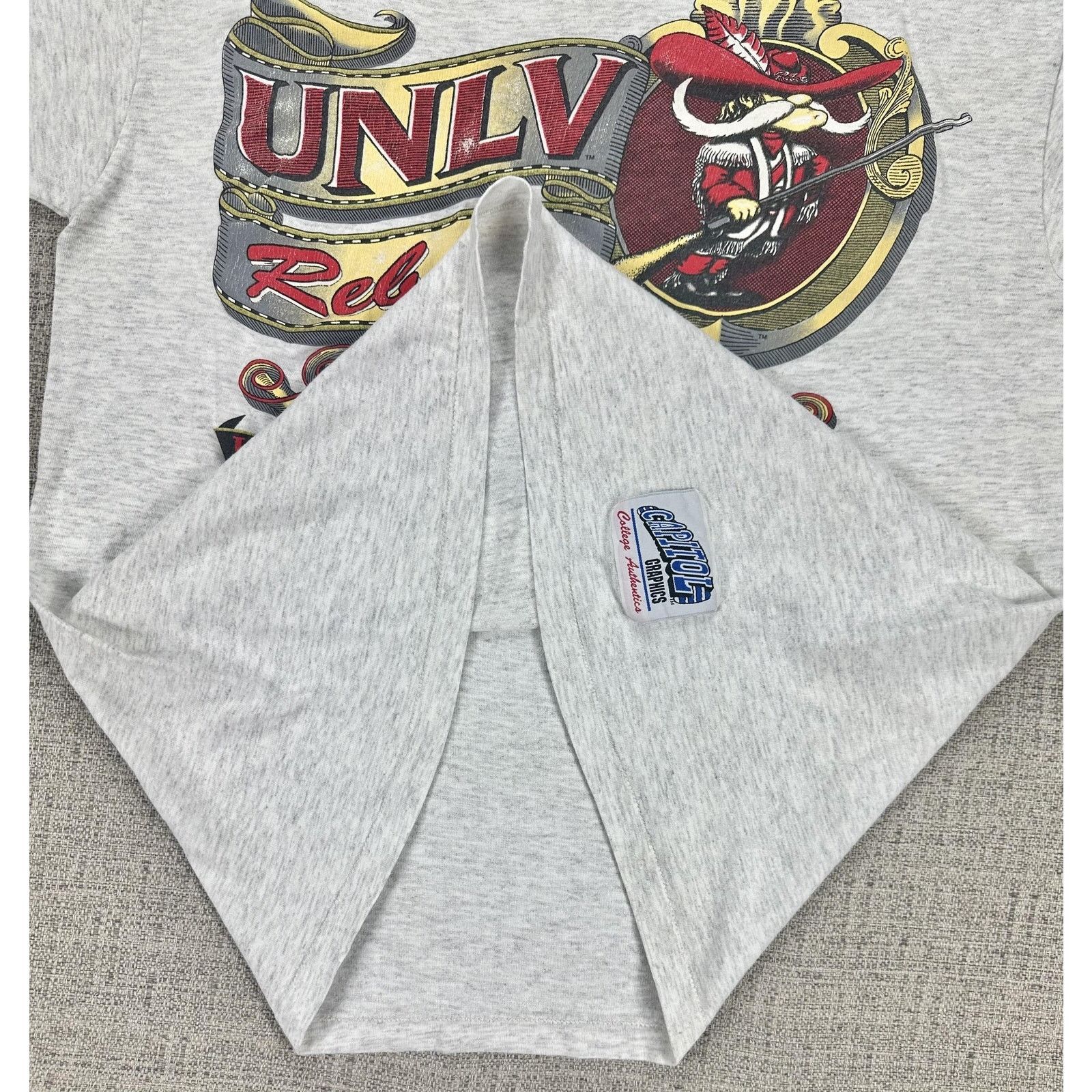 Other UNLV Rebels Shirt Mens L Gray Mascot College Capitol 90s Size US L / EU 52-54 / 3 - 5 Thumbnail