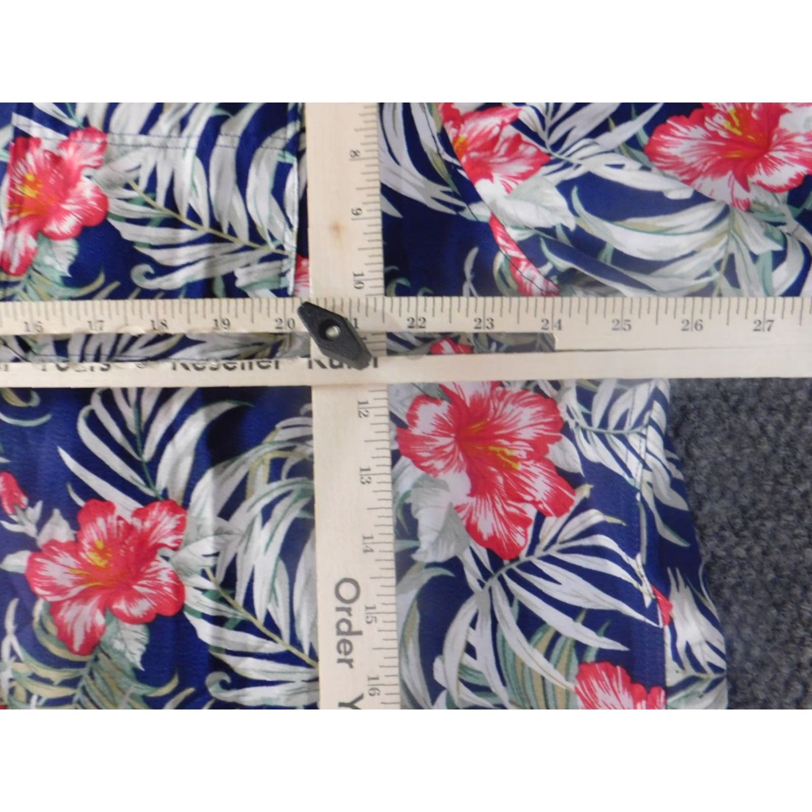 Vintage Mountain and Isles Shirt 2XL Blue Floral Hawaiian Button-Up Mens Size US XXL / EU 58 / 5 - 5 Thumbnail