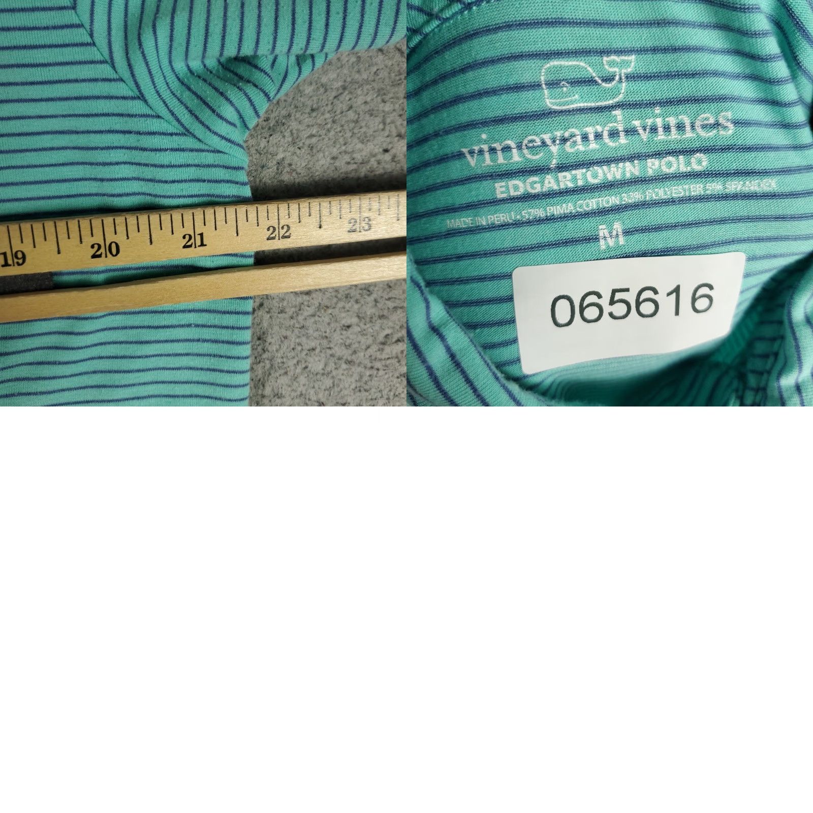 Vineyard Vines Vineyard Vines Polo Shirt Mens M Blue Stripe Whale Casual Short Sleeve Shirt Size US M / EU 48-50 / 2 - 8 Thumbnail