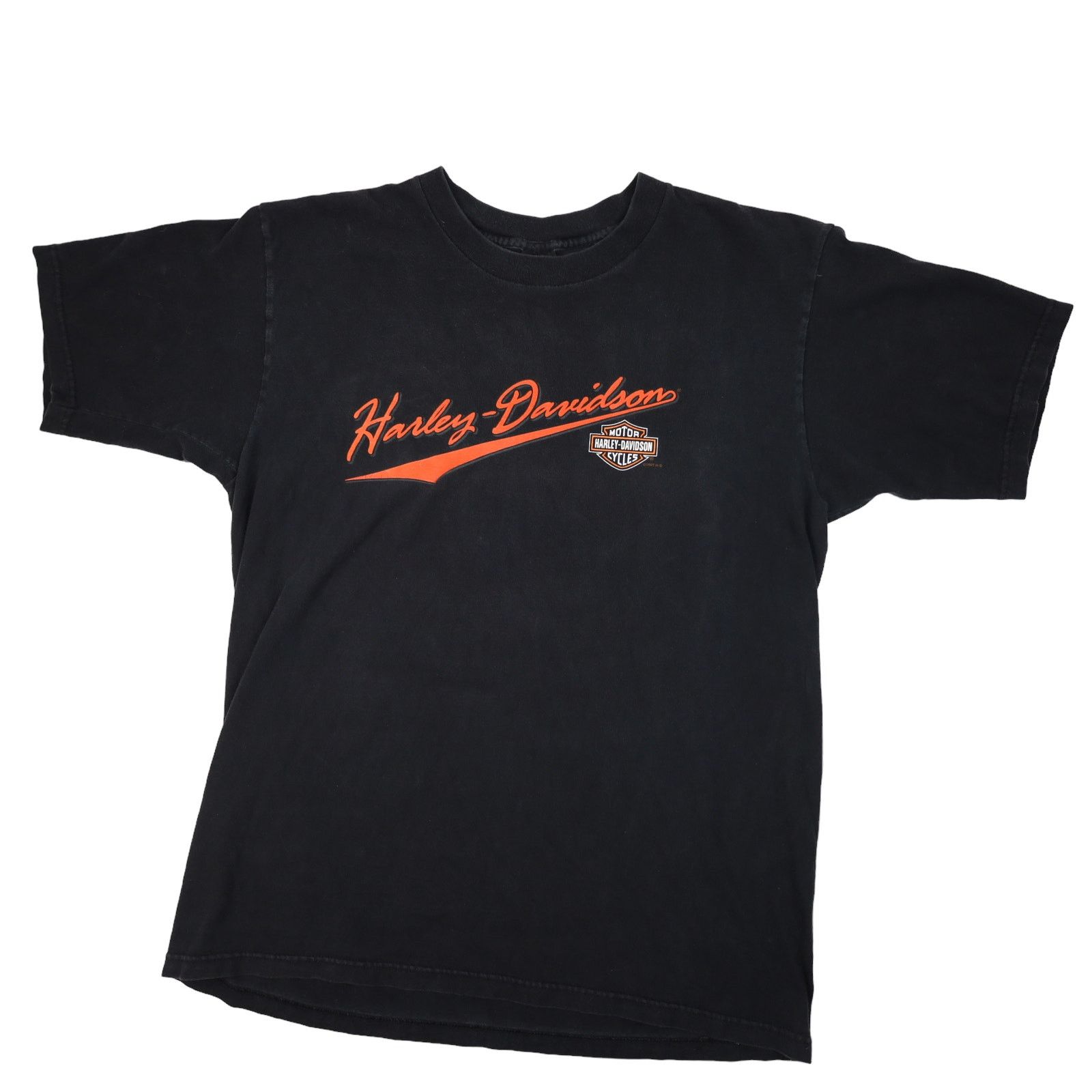 Harley Davidson × Vintage Vintage Harley Davidson Script Spellout Graphic T Shirt Size US L / EU 52-54 / 3 - 1 Thumbnail