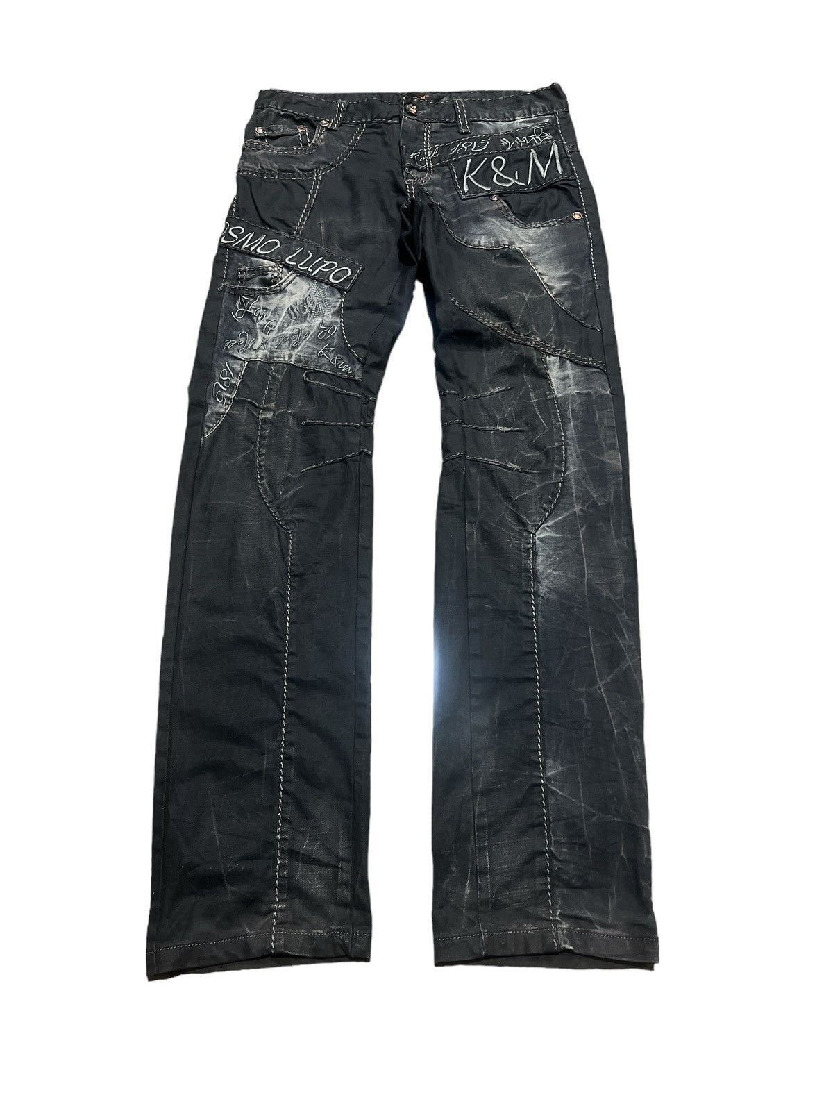 Other SICK🔥K&M JEANS DISTRESSED DENIM PANT Size US 31 - 1 Thumbnail