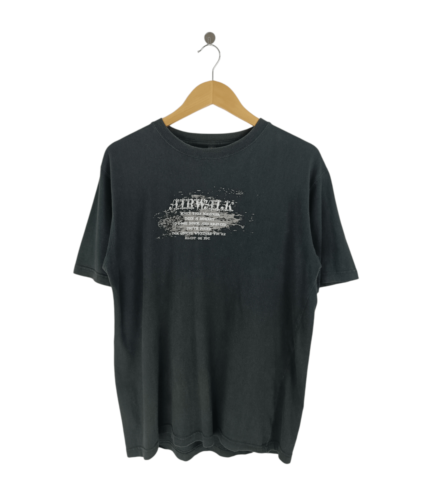 Airwalk VINTAGE Y2K AIRWALK CRAZY POEM SKATE 2000s NUMETAL STYLE TEE Size US L / EU 52-54 / 3 - 1 Thumbnail
