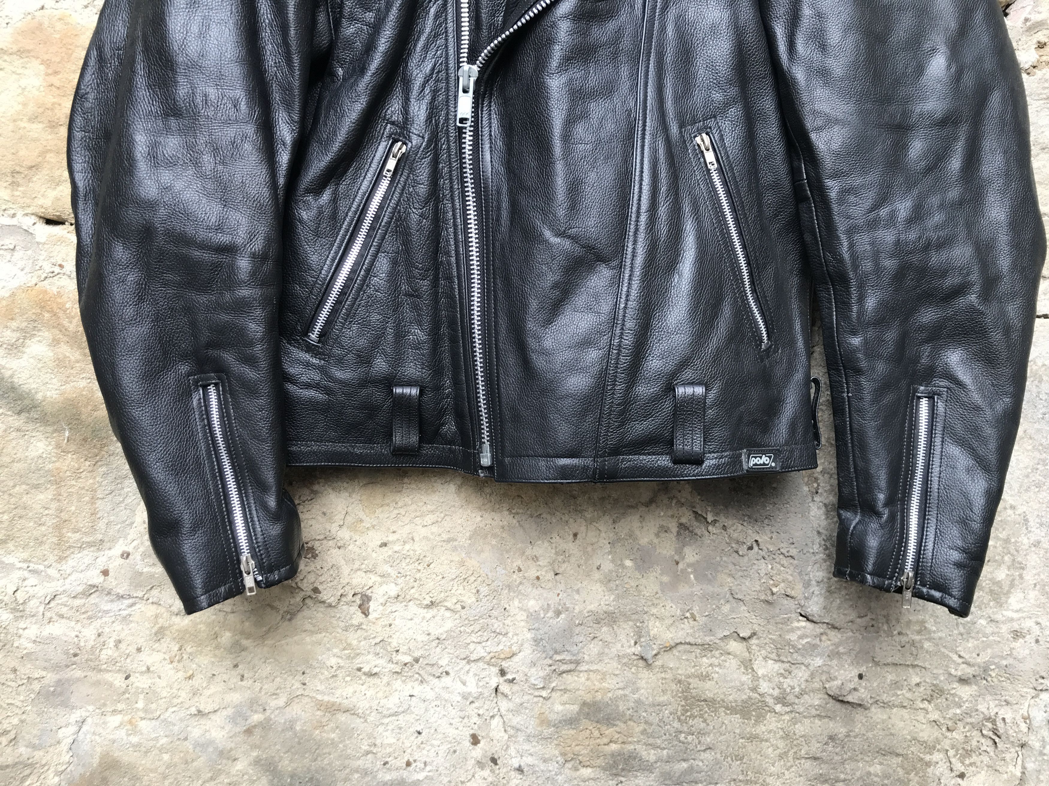 Rare Vintage 80s Leather Biker Jacket Jofama / Janbell type