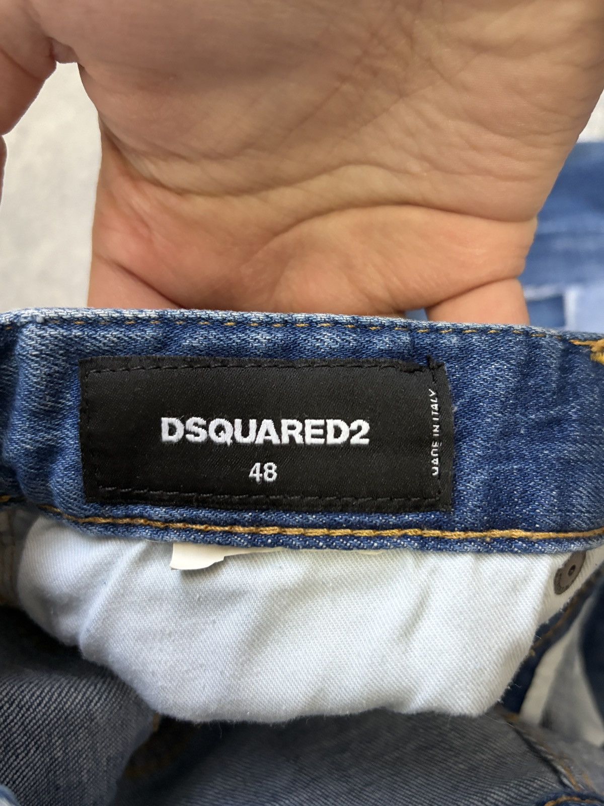 Dsquared2 DSQUARED2 Archive Distressed Patchwork Paint Blue Jeans 48 Size US 32 / EU 48 - 3 Thumbnail