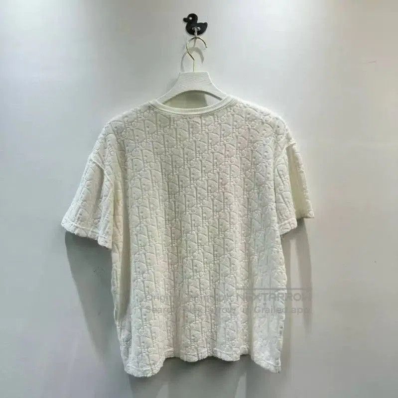 Dior Dior White Linen Blend Men's T-Shirt . Size US S / EU 44-46 / 1 - 3 Thumbnail
