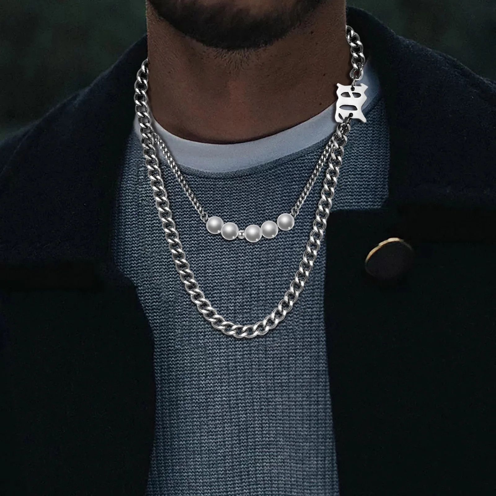 Jewelry × Vintage Pearl Cuban Chain Necklace Size ONE SIZE - 2 Thumbnail