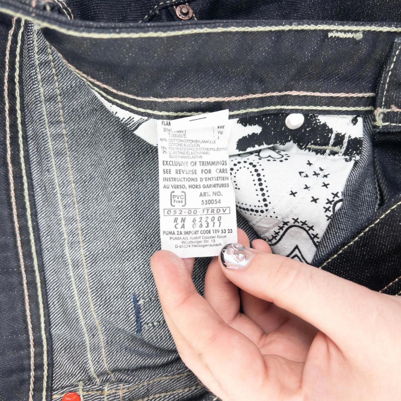 Puma Vintage Puma X Evisu Double Gull Denim Jeans Size W32 Size 40" / US 18 - 7 Thumbnail